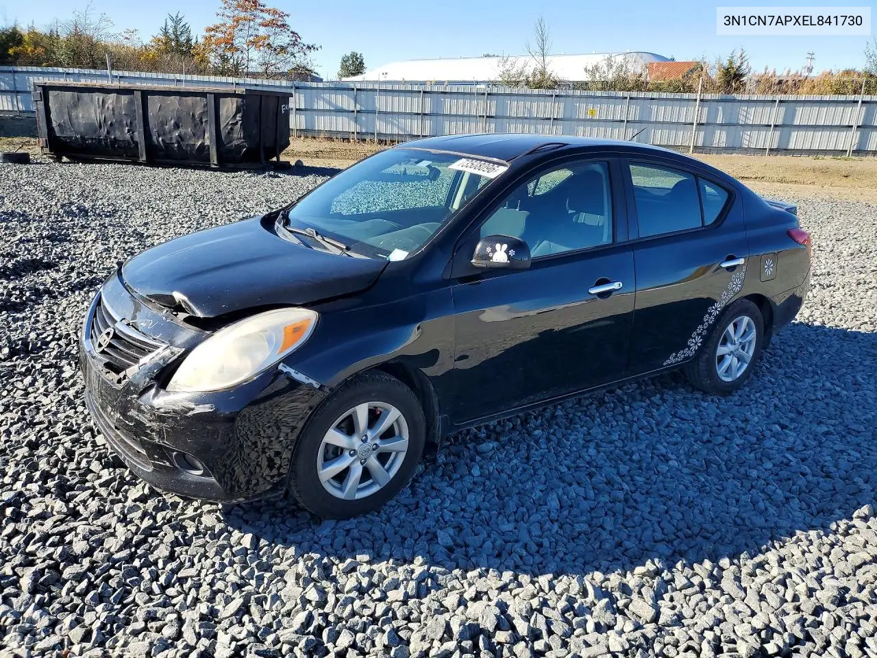NISSAN VERSA 2014, VIN 3N1CN7APXEL841730
