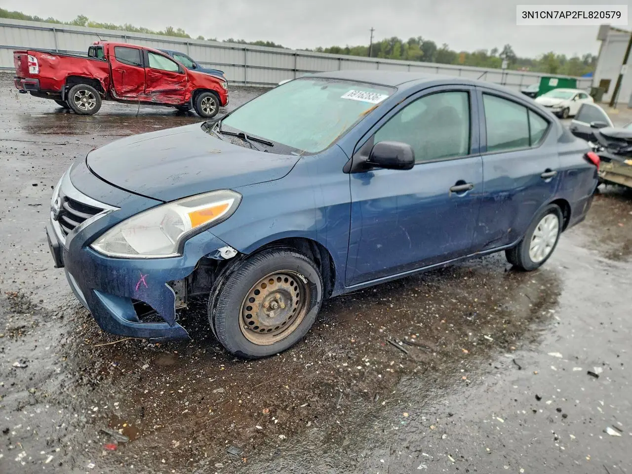 NISSAN VERSA 2015, VIN 3N1CN7AP2FL820579