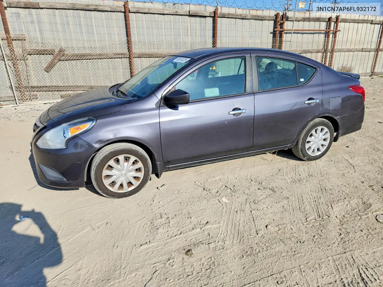 NISSAN VERSA 2015, VIN 3N1CN7AP6FL932172