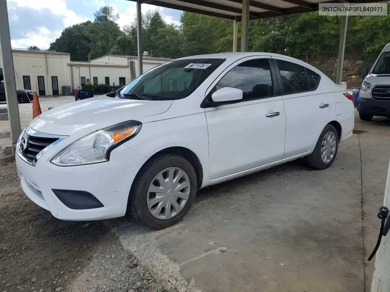 NISSAN VERSA 2015, VIN 3N1CN7AP3FL840971