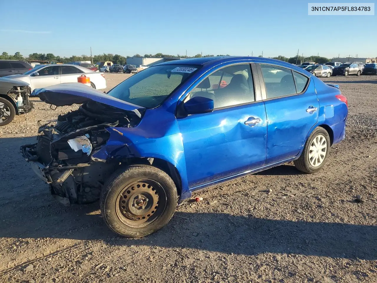 NISSAN VERSA 2015, VIN 3N1CN7AP5FL834783