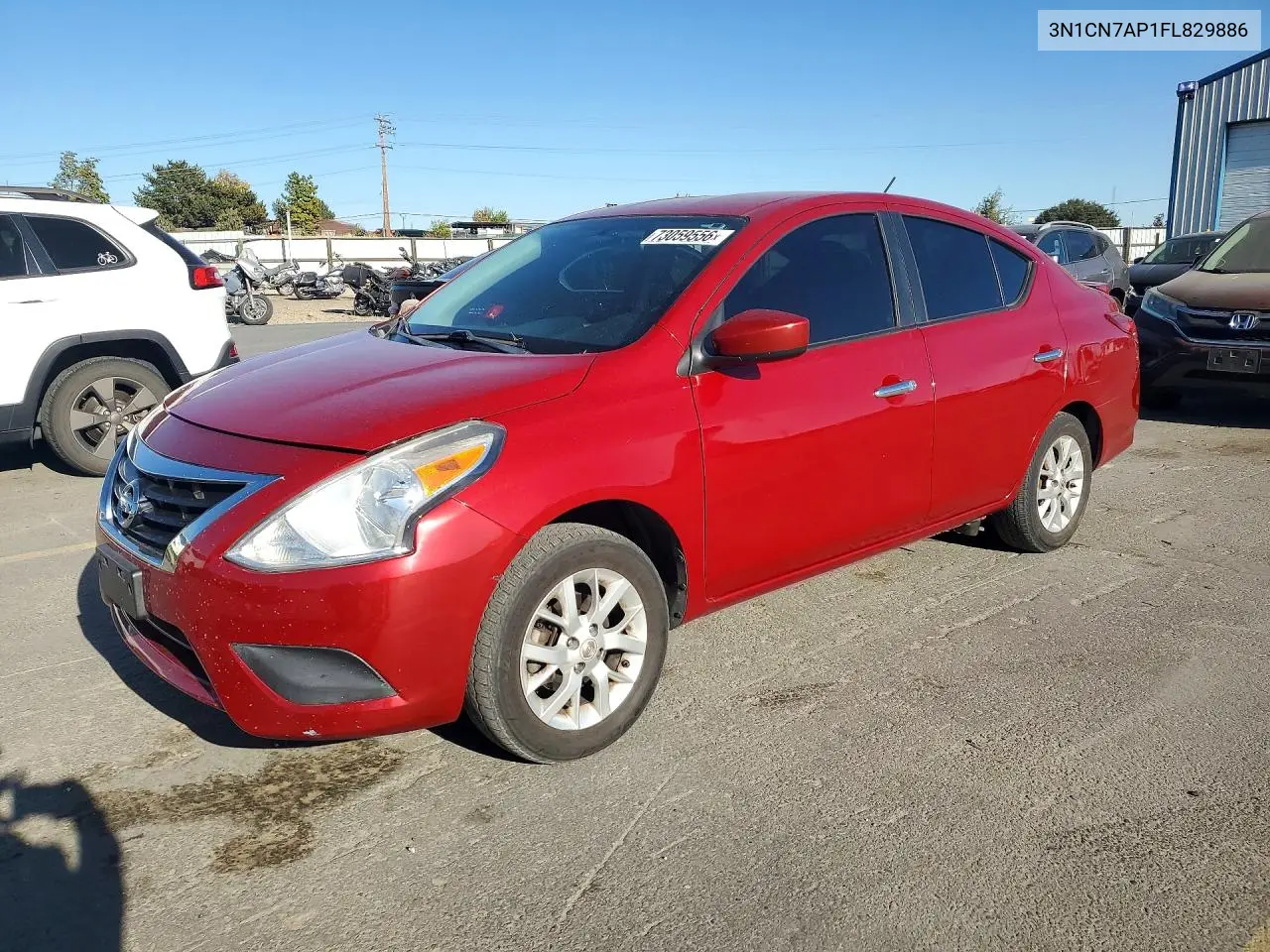 NISSAN VERSA 2015, VIN 3N1CN7AP1FL829886