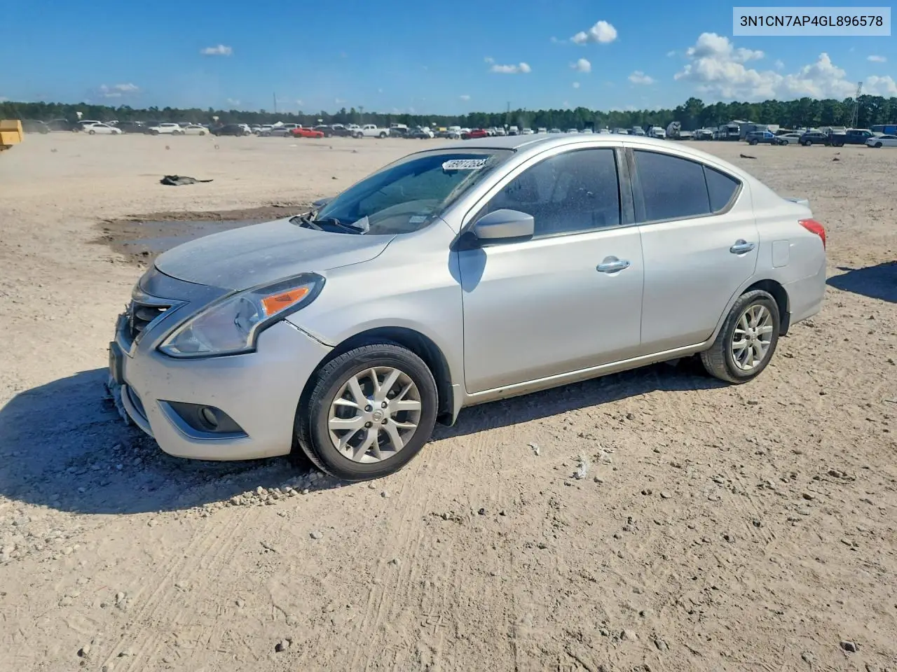 NISSAN VERSA 2016, VIN 3N1CN7AP4GL896578