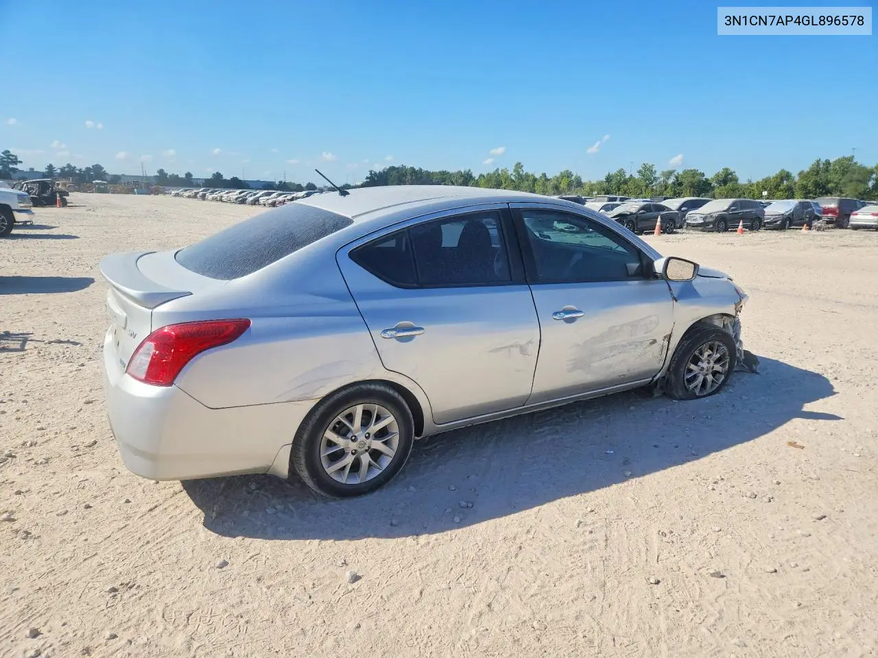 2016 NISSAN VERSA VIN 3N1CN7AP4GL896578 — фото 3
