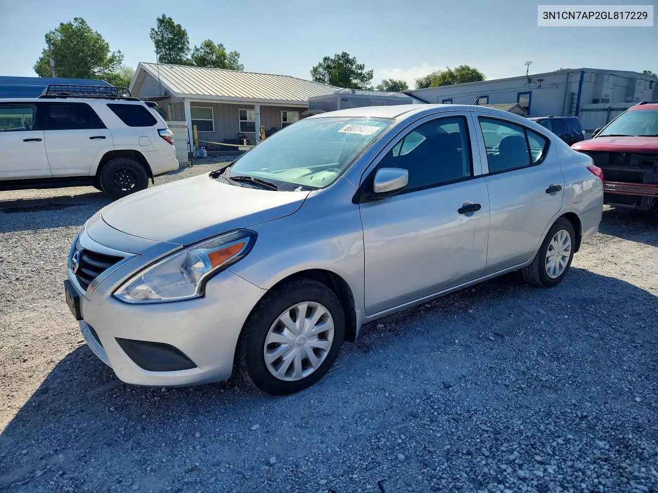 NISSAN VERSA 2016, VIN 3N1CN7AP2GL817229