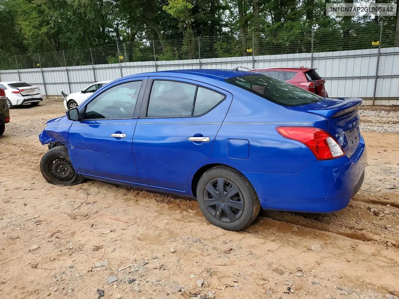 2016 NISSAN VERSA VIN 3N1CN7AP2GL805842 — фото 2