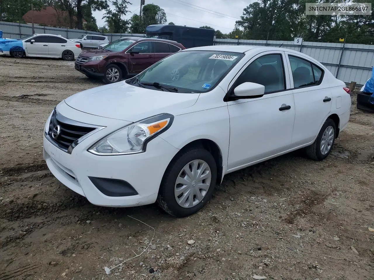 NISSAN VERSA 2016, VIN 3N1CN7AP2GL866897