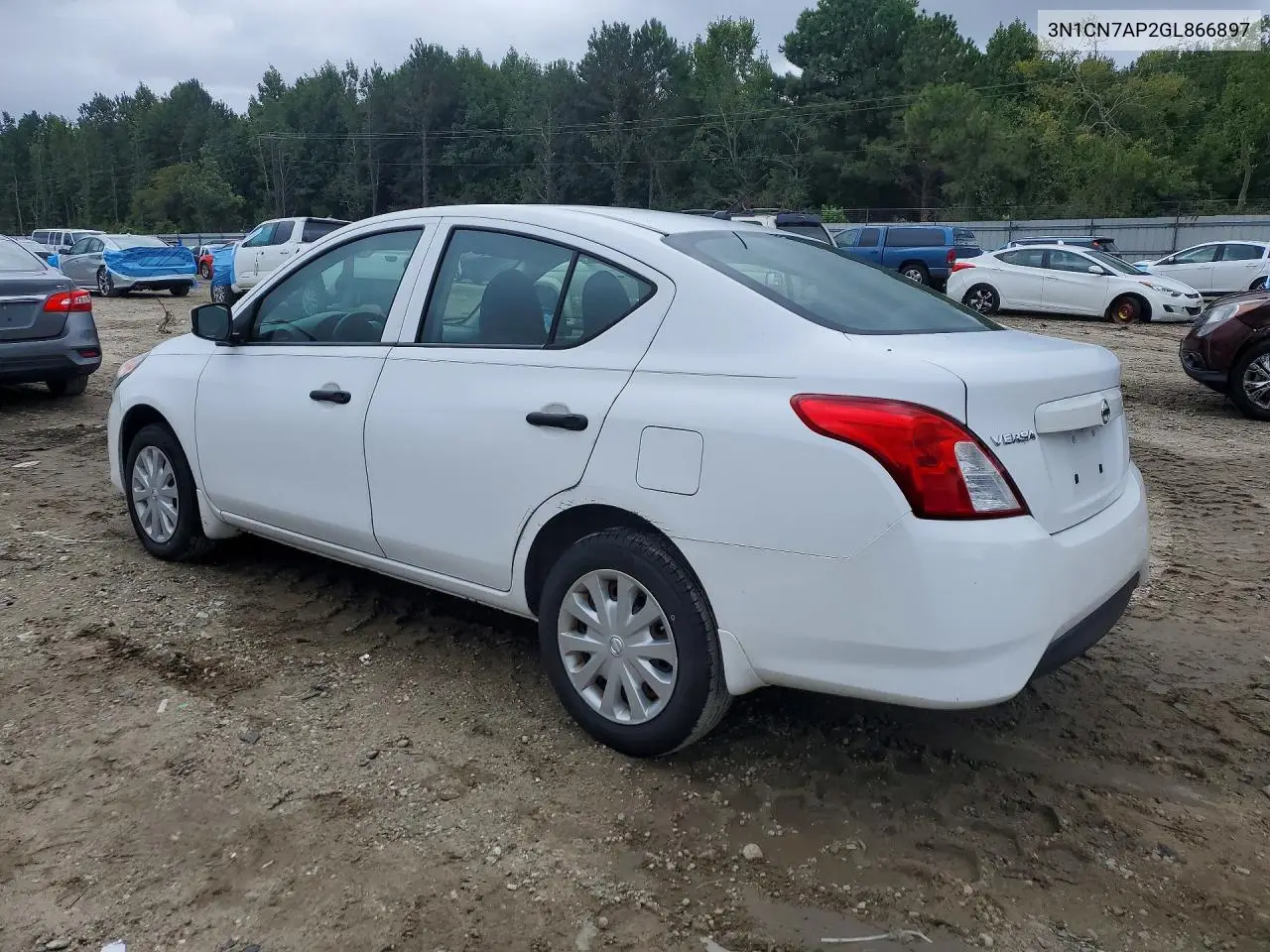 2016 NISSAN VERSA VIN 3N1CN7AP2GL866897 — фото 2