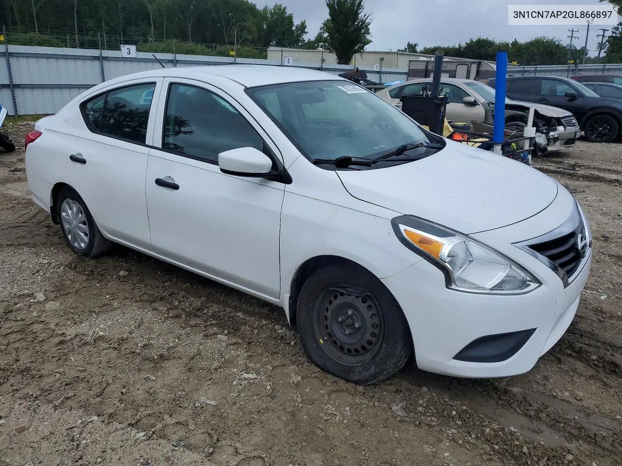 2016 NISSAN VERSA VIN 3N1CN7AP2GL866897 — фото 4