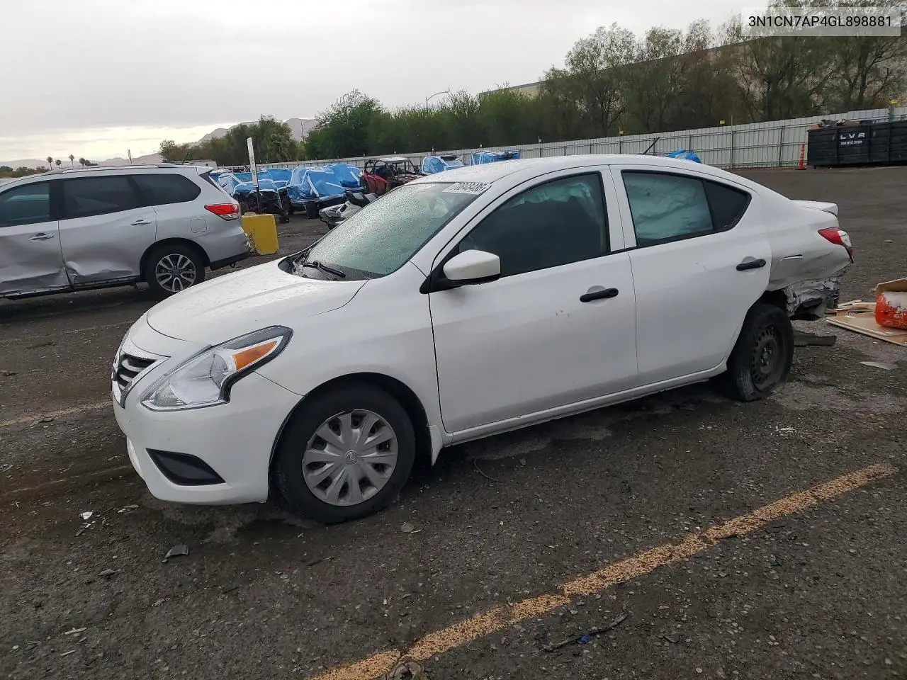 NISSAN VERSA 2016, VIN 3N1CN7AP4GL898881