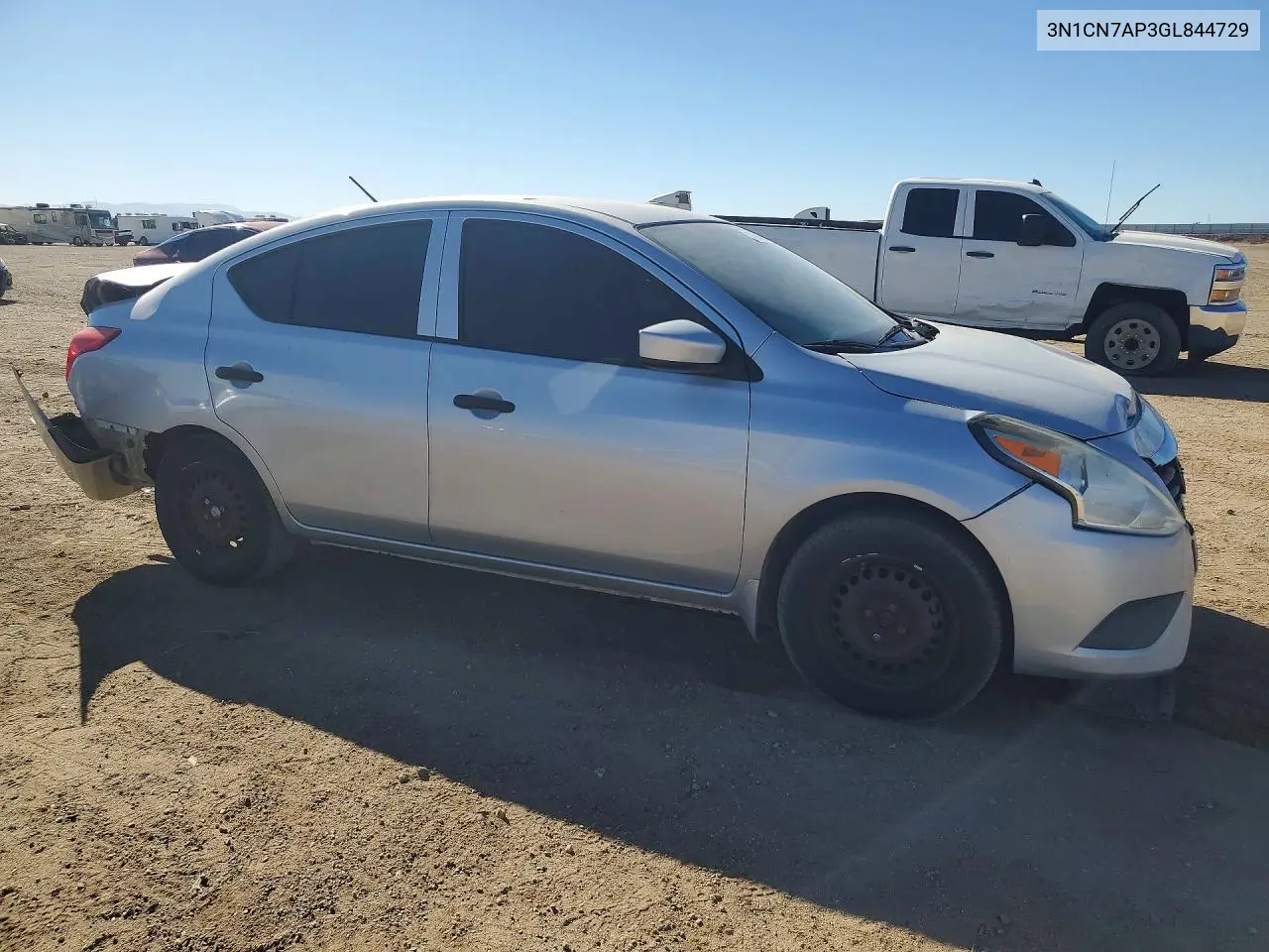 2016 NISSAN VERSA VIN 3N1CN7AP3GL844729 — фото 4