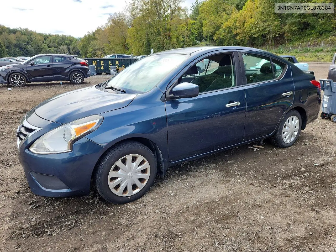 NISSAN VERSA 2016, VIN 3N1CN7AP0GL878384