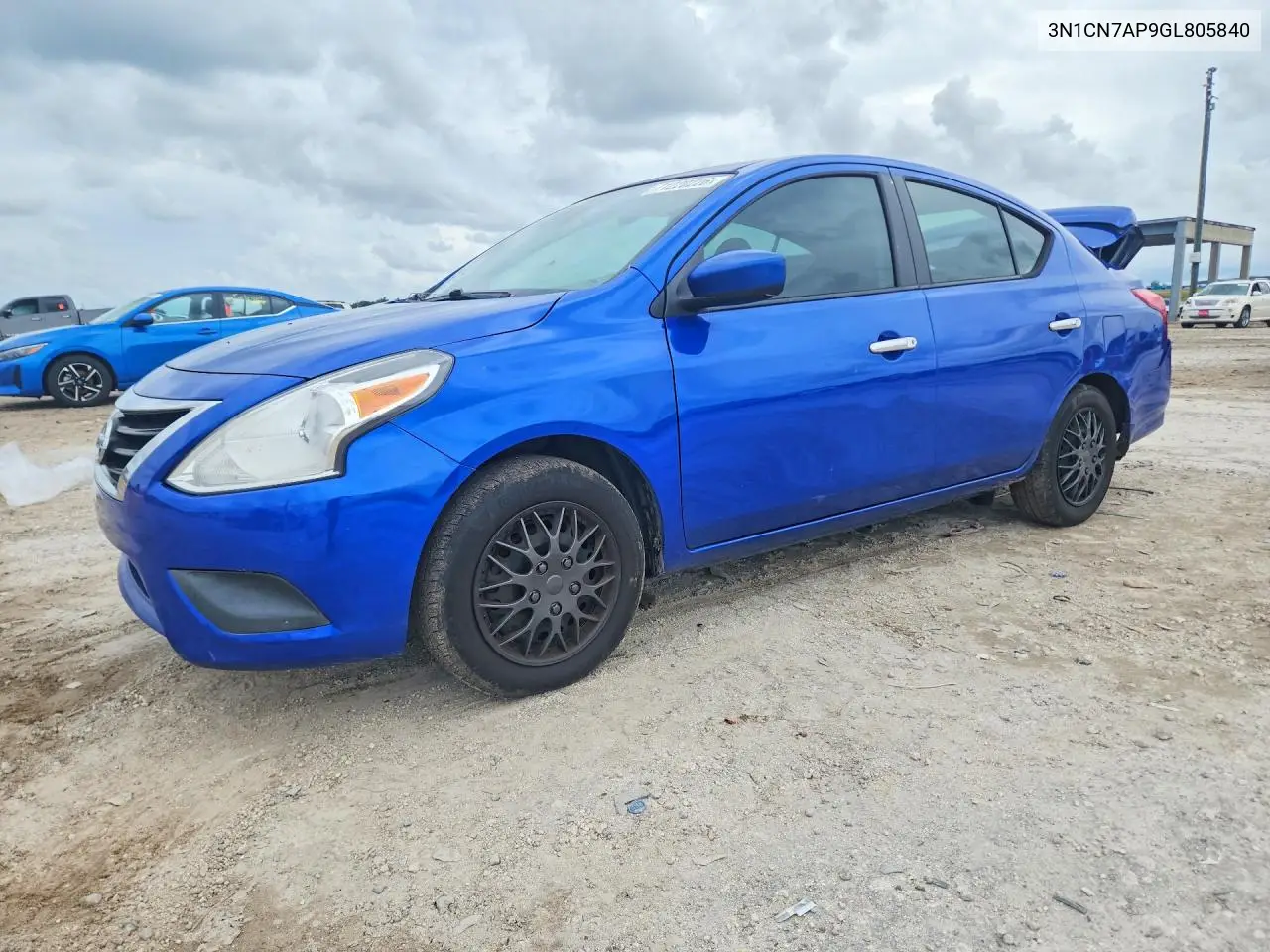 NISSAN VERSA 2016, VIN 3N1CN7AP9GL805840