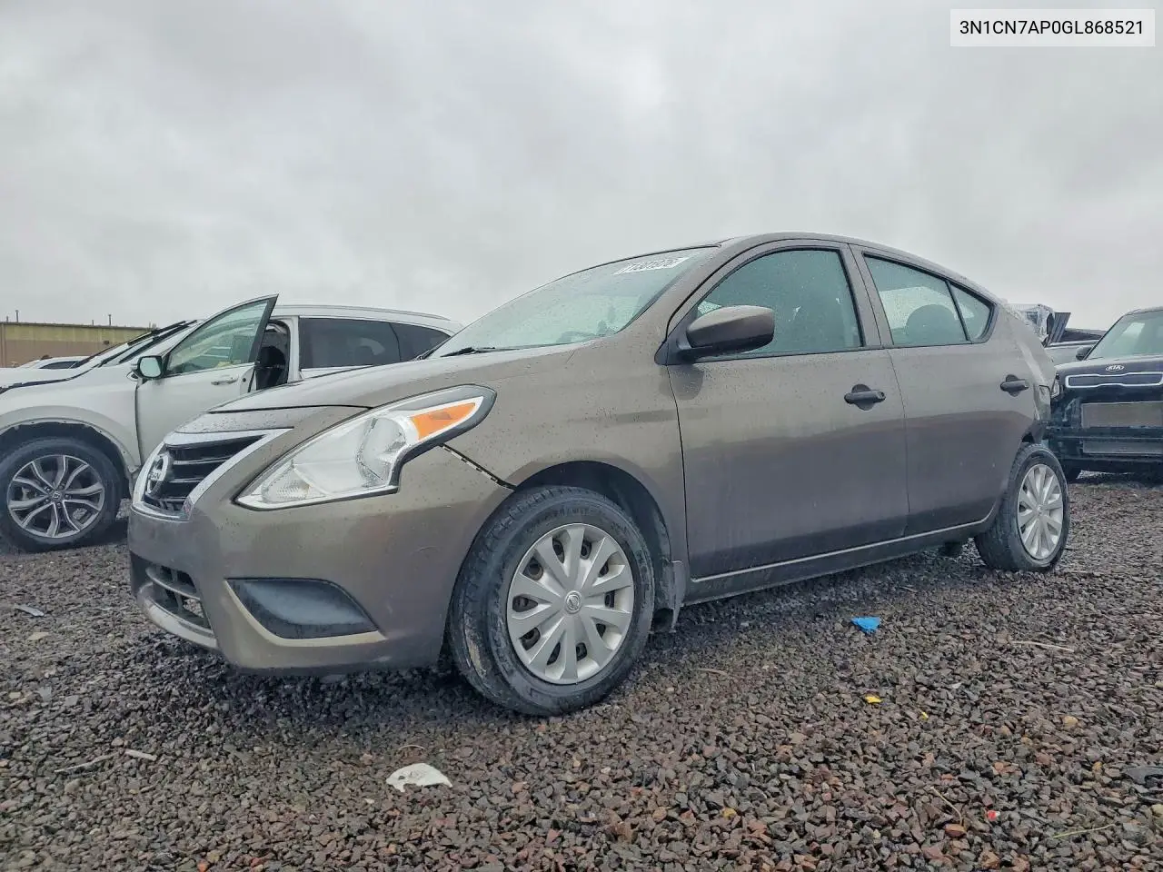 NISSAN VERSA 2016, VIN 3N1CN7AP0GL868521