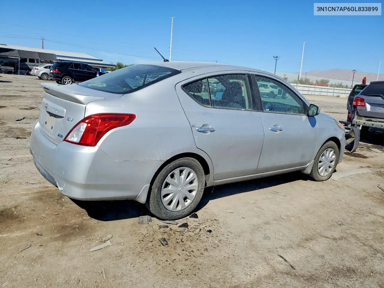 2016 NISSAN VERSA VIN 3N1CN7AP6GL833899 — фото 3