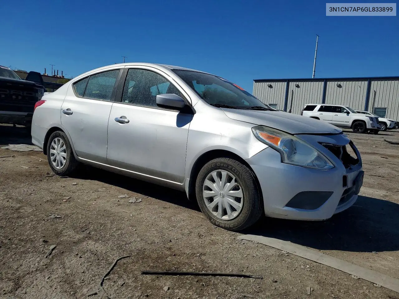 2016 NISSAN VERSA VIN 3N1CN7AP6GL833899 — фото 4