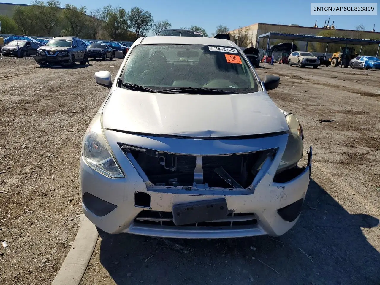 2016 NISSAN VERSA VIN 3N1CN7AP6GL833899 — фото 5