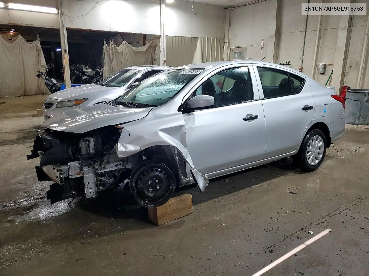 NISSAN VERSA 2016, VIN 3N1CN7AP5GL915753