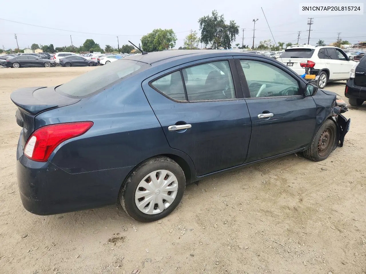 2016 NISSAN VERSA VIN 3N1CN7AP2GL815724 — фото 3