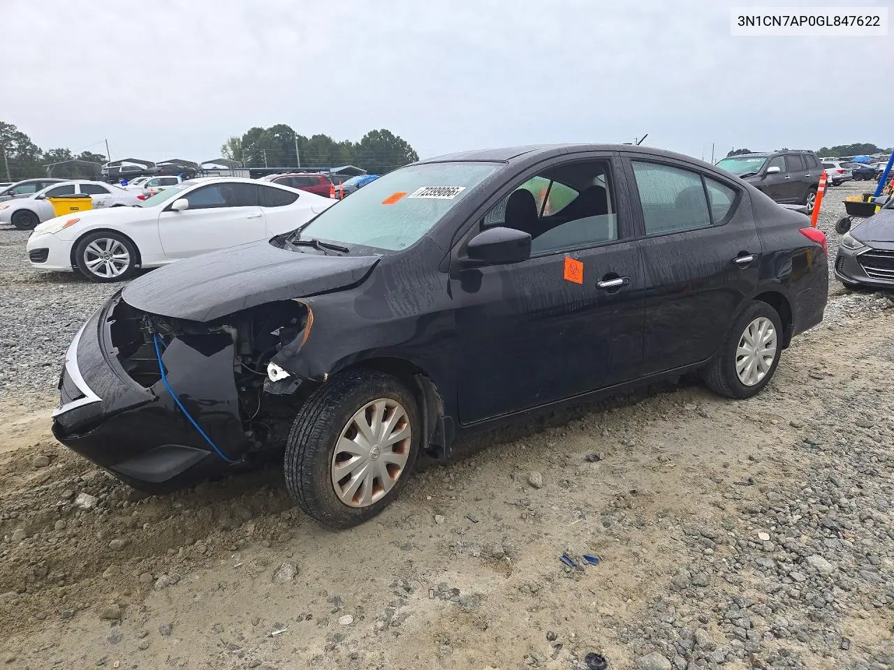 NISSAN VERSA 2016, VIN 3N1CN7AP0GL847622