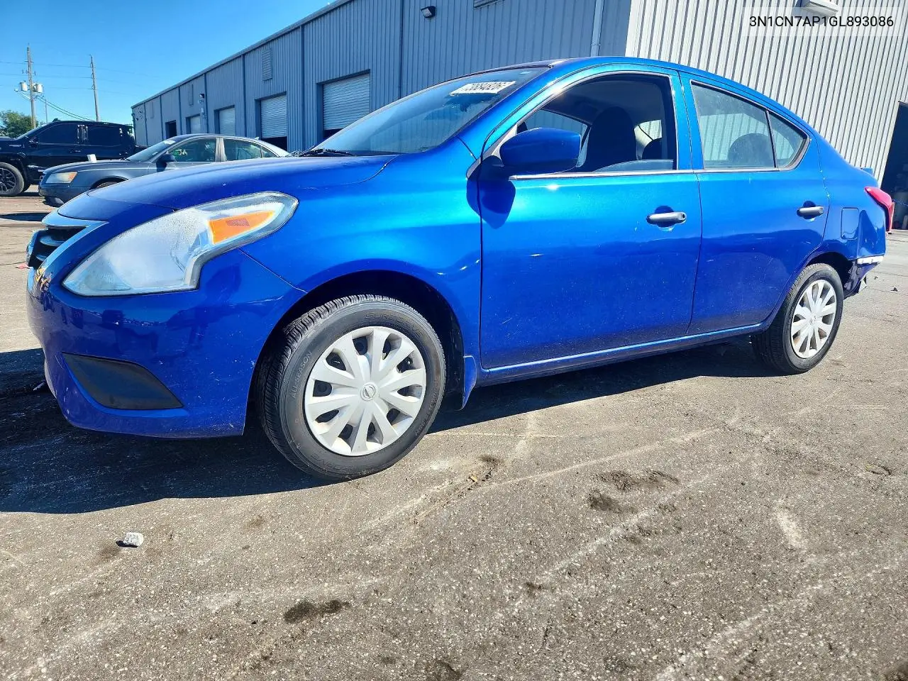 NISSAN VERSA 2016, VIN 3N1CN7AP1GL893086