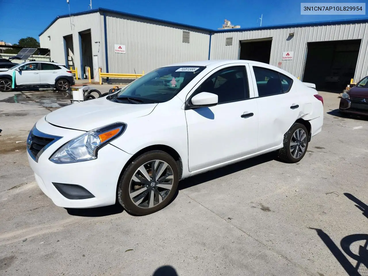 NISSAN VERSA 2016, VIN 3N1CN7AP1GL829954