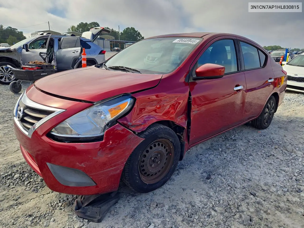 NISSAN VERSA 2017, VIN 3N1CN7AP1HL830815