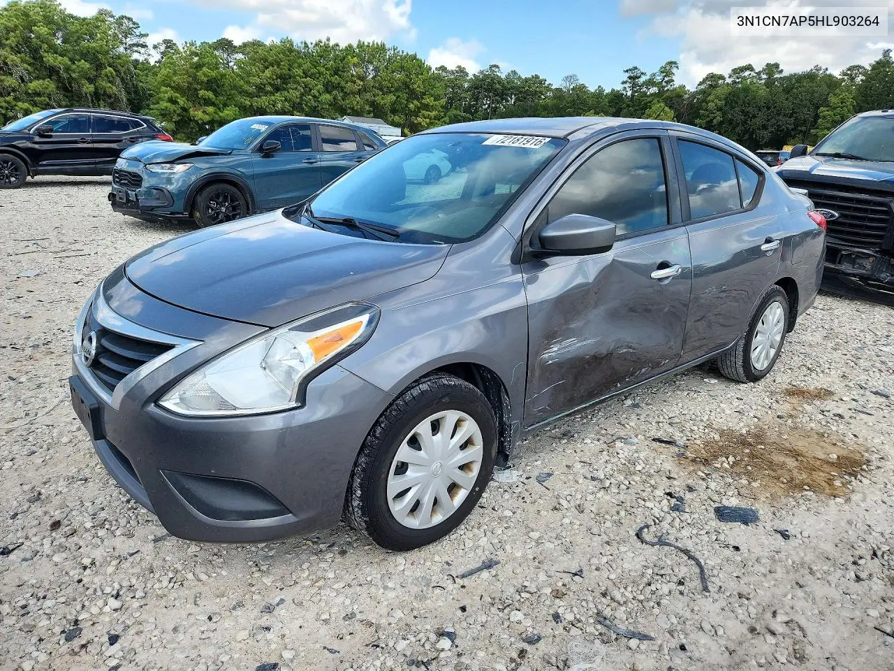 NISSAN VERSA 2017, VIN 3N1CN7AP5HL903264