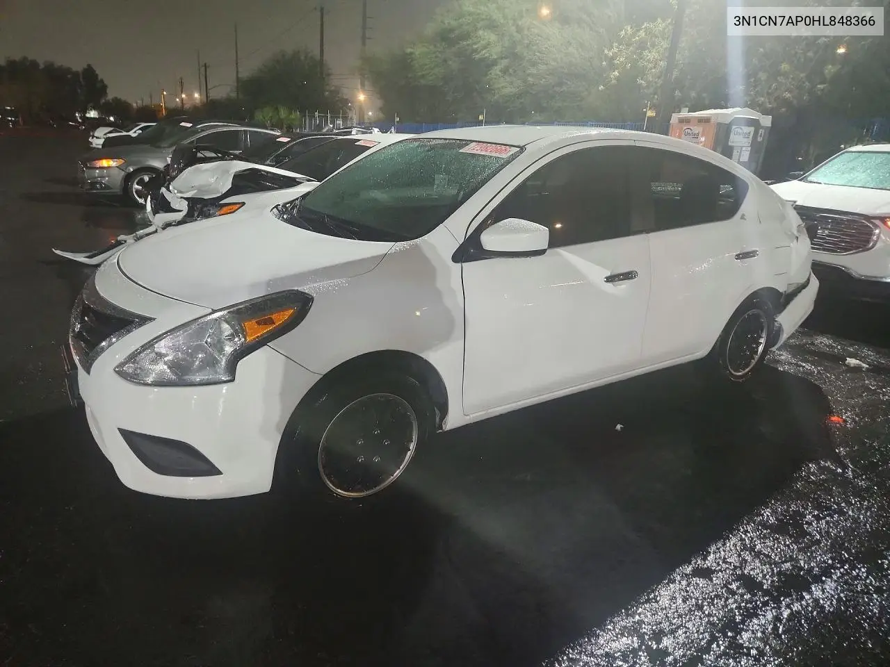 NISSAN VERSA 2017, VIN 3N1CN7AP0HL848366