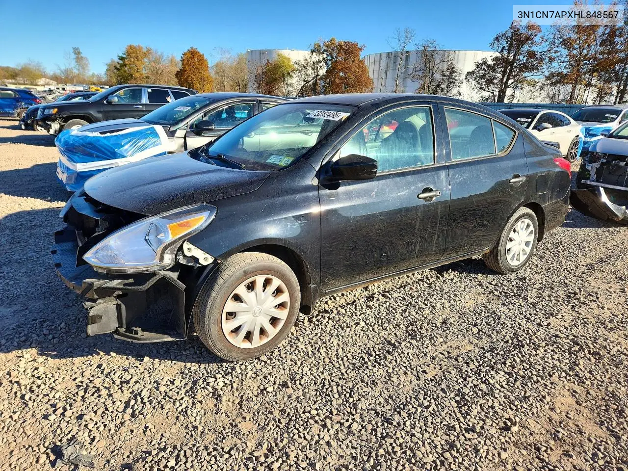 NISSAN VERSA 2017, VIN 3N1CN7APXHL848567