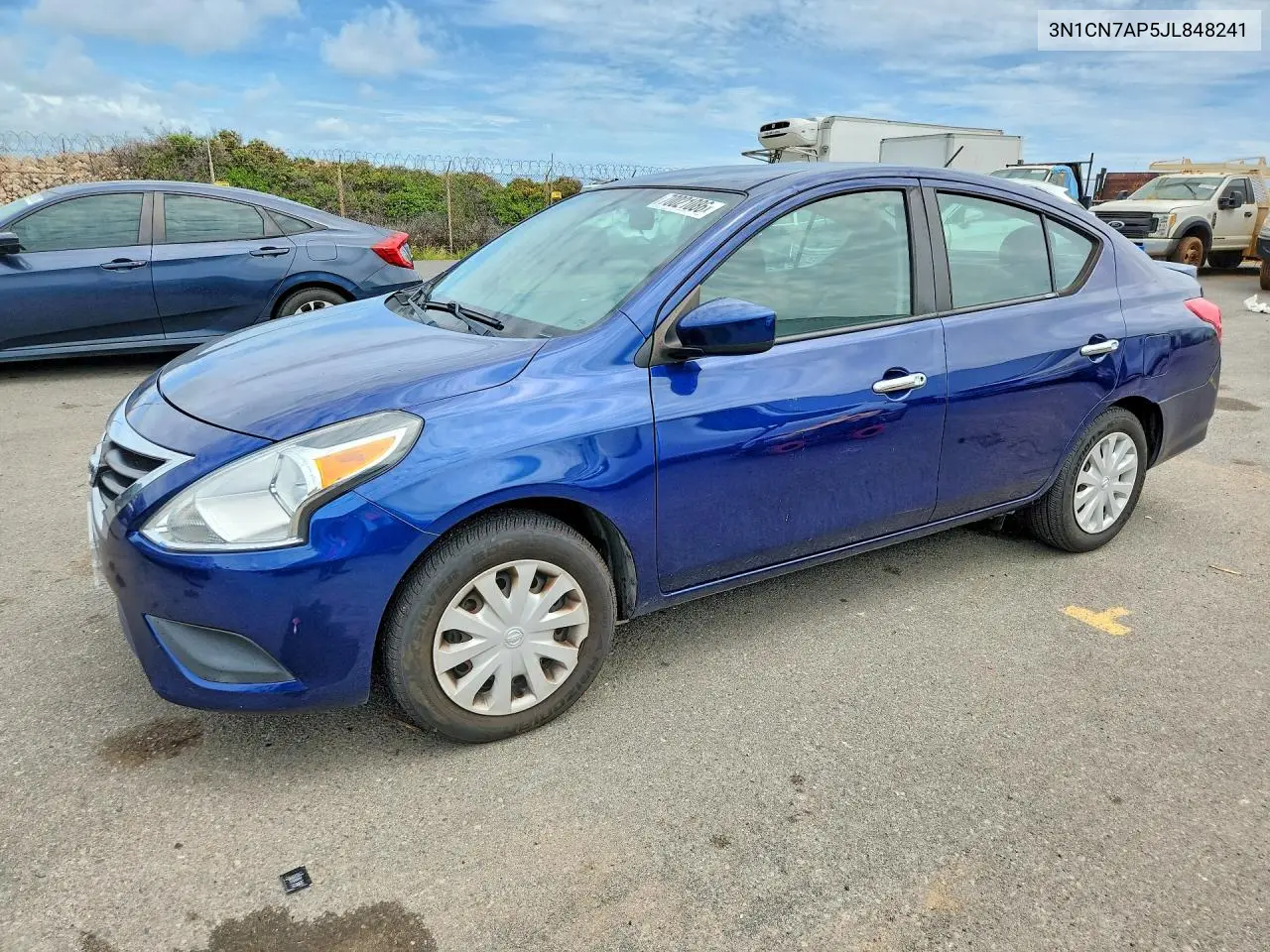 NISSAN VERSA 2018, VIN 3N1CN7AP5JL848241