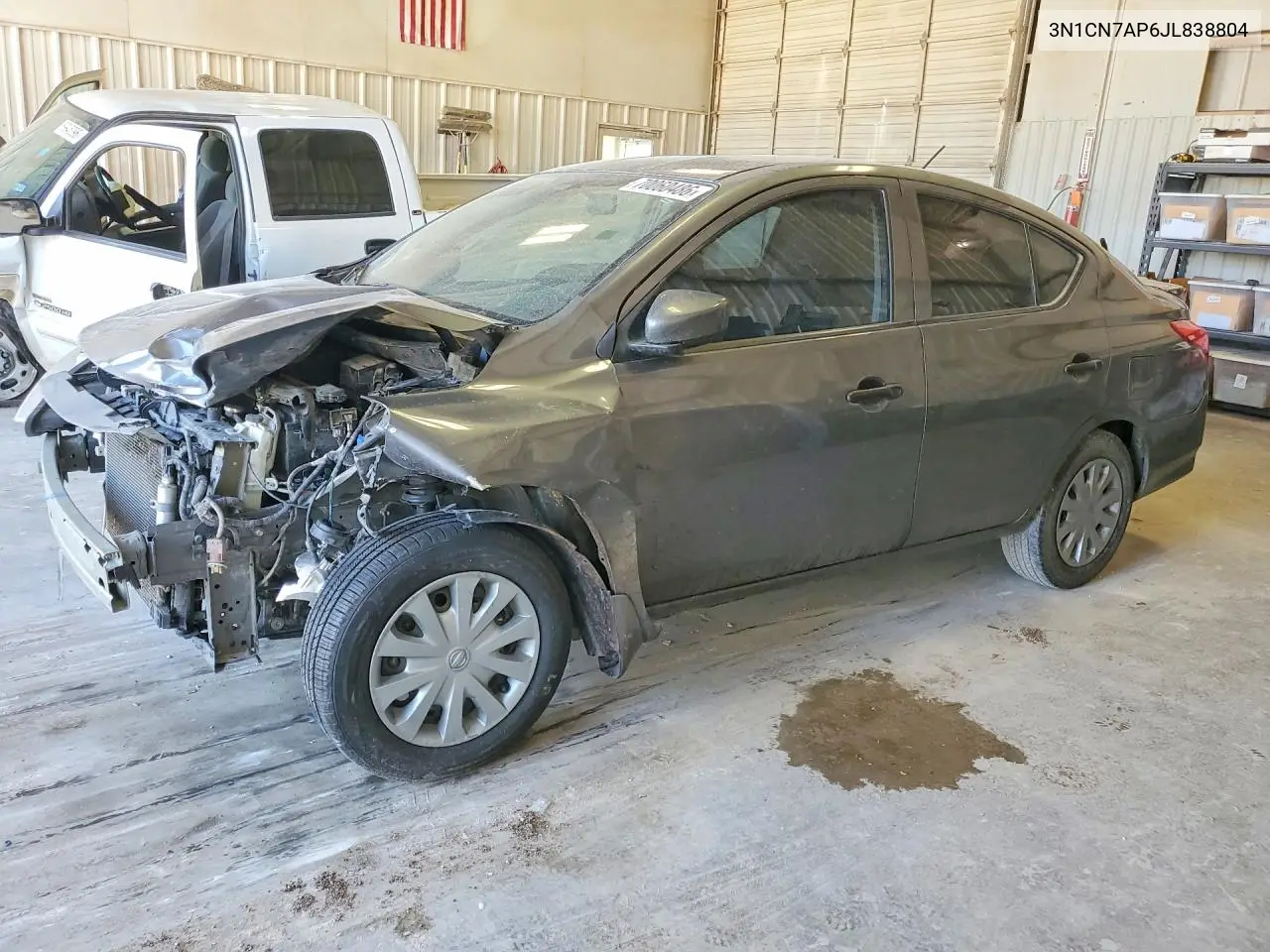 NISSAN VERSA 2018, VIN 3N1CN7AP6JL838804
