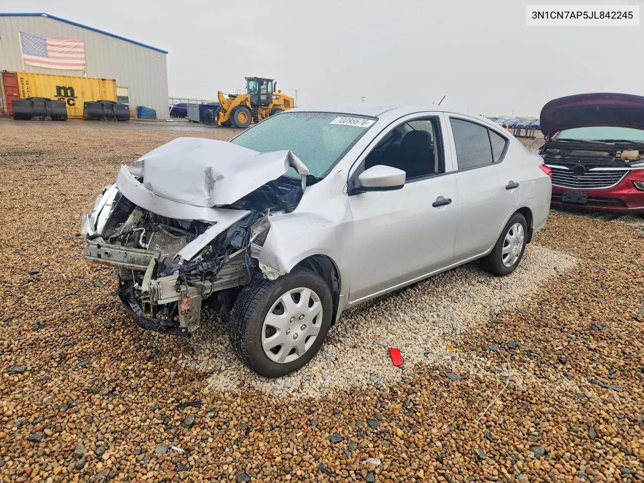 NISSAN VERSA 2018, VIN 3N1CN7AP5JL842245