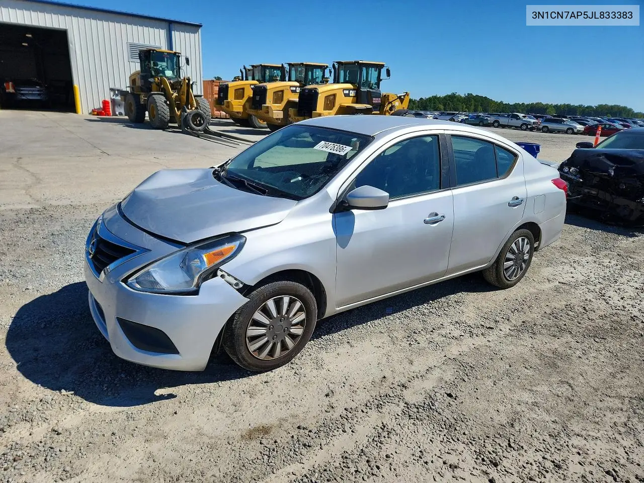 NISSAN VERSA 2018, VIN 3N1CN7AP5JL833383