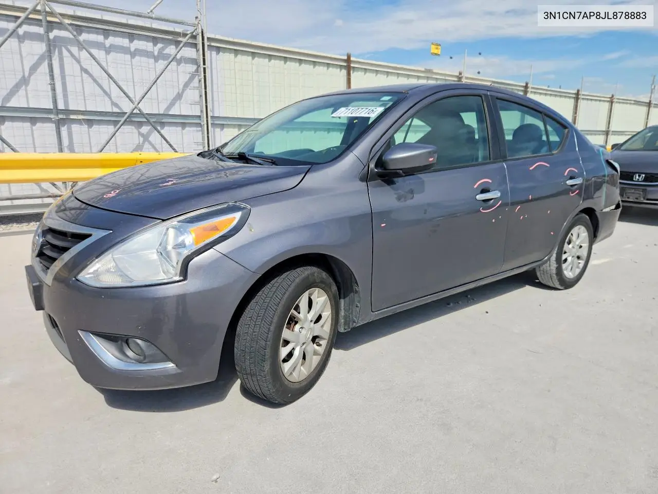 NISSAN VERSA 2018, VIN 3N1CN7AP8JL878883