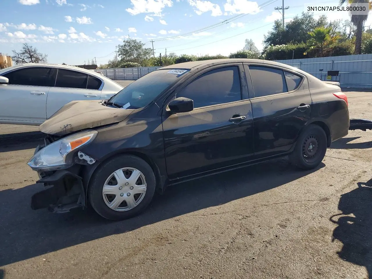 NISSAN VERSA 2018, VIN 3N1CN7AP5JL800030