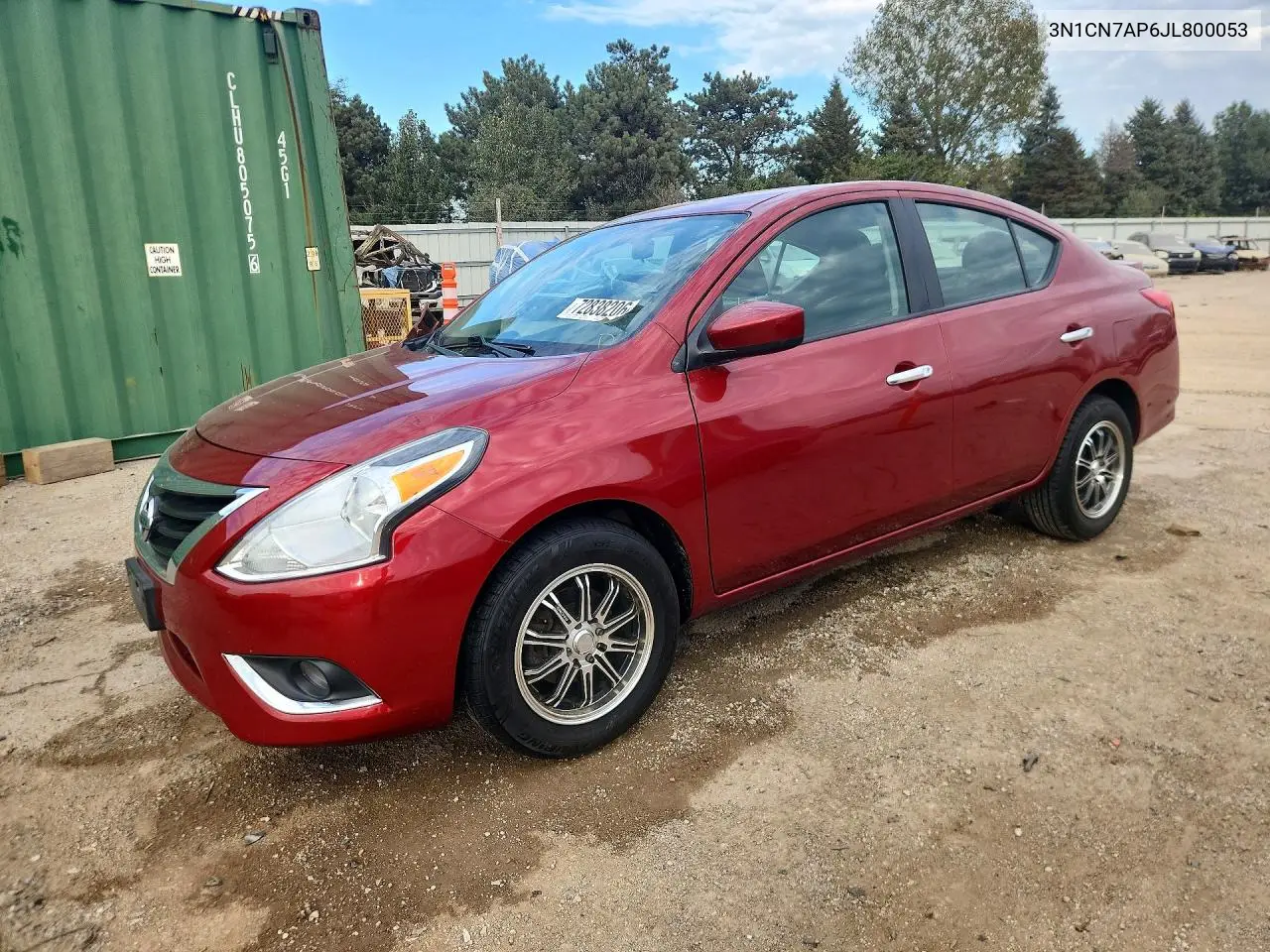 NISSAN VERSA 2018, VIN 3N1CN7AP6JL800053