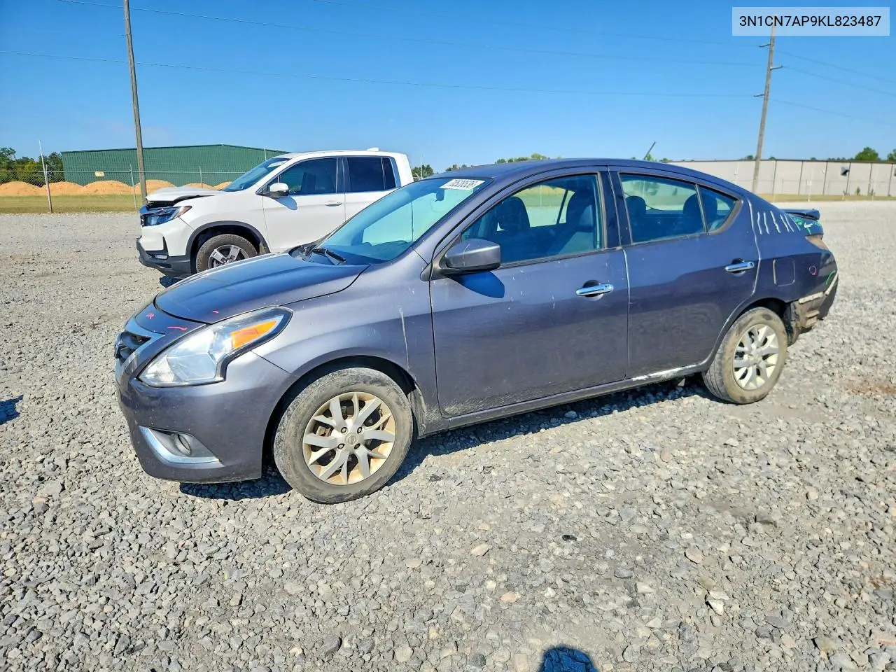 NISSAN VERSA 2019, VIN 3N1CN7AP9KL823487