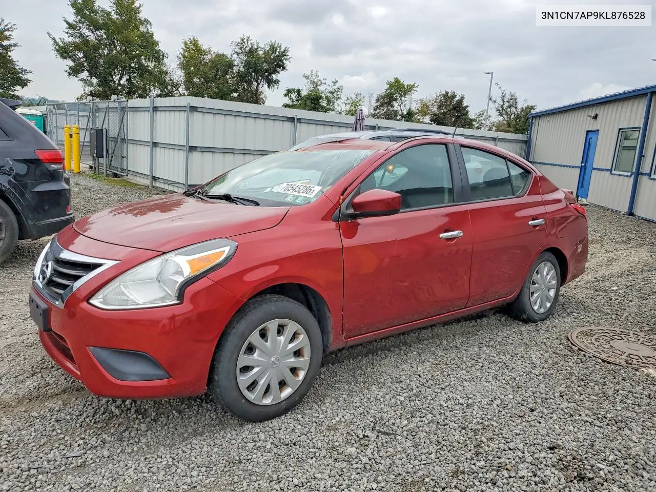 NISSAN VERSA 2019, VIN 3N1CN7AP9KL876528