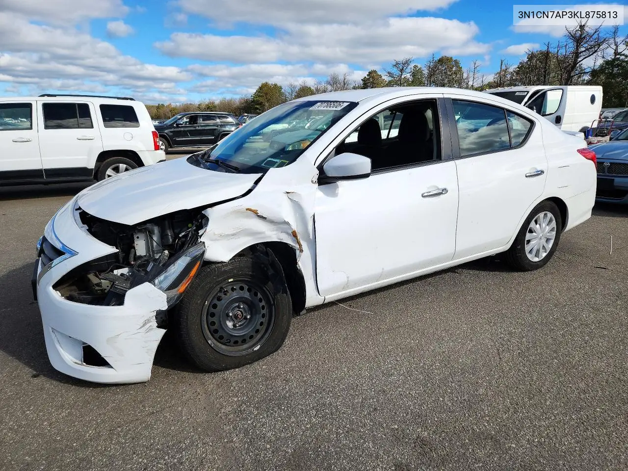 NISSAN VERSA 2019, VIN 3N1CN7AP3KL875813