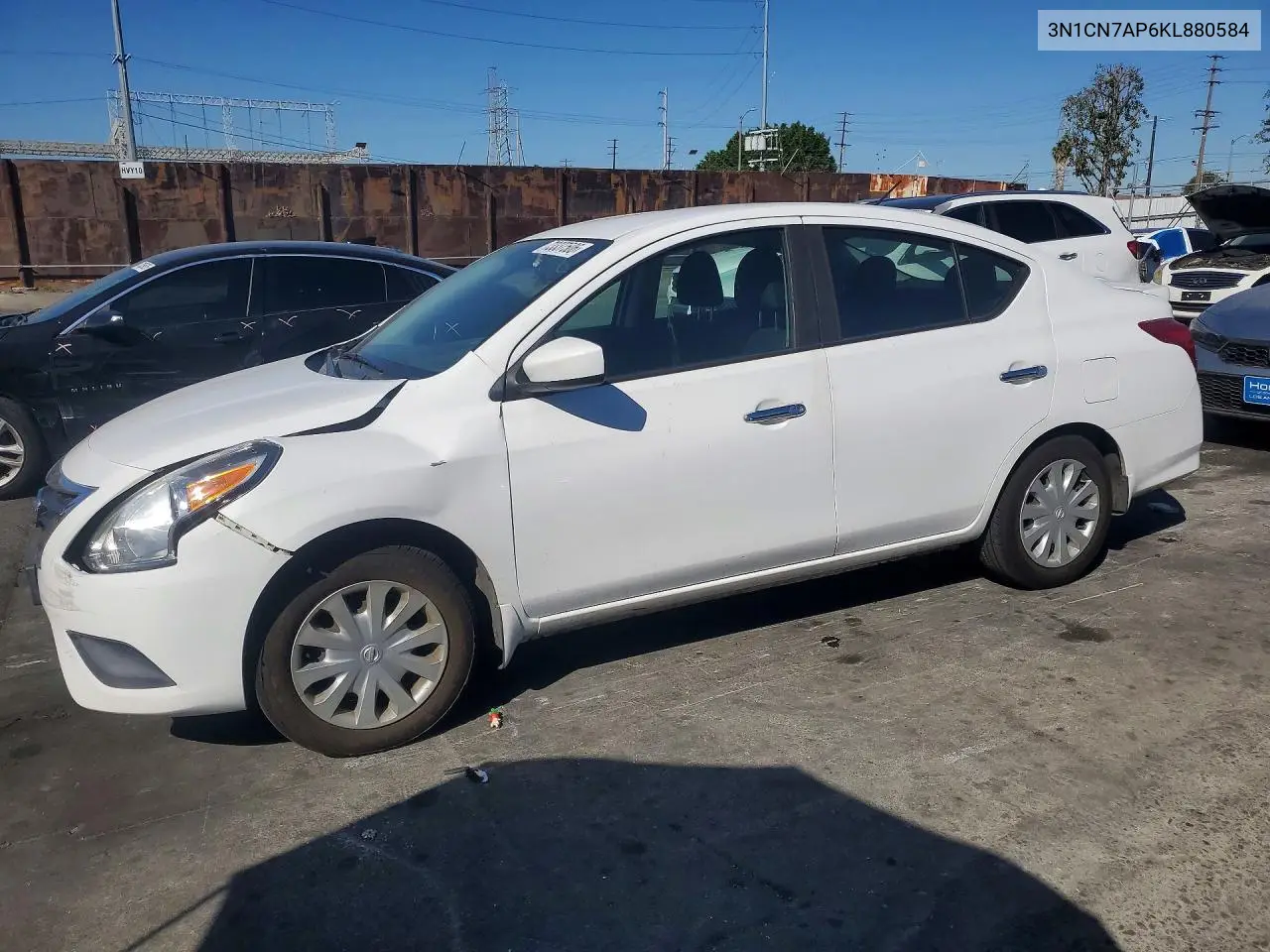 NISSAN VERSA 2019, VIN 3N1CN7AP6KL880584