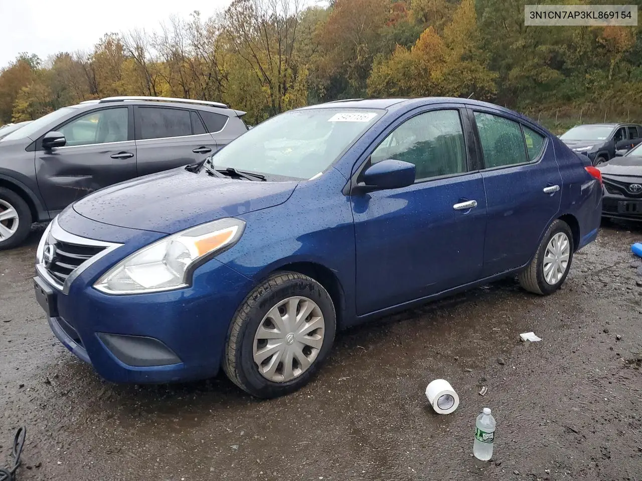 NISSAN VERSA 2019, VIN 3N1CN7AP3KL869154