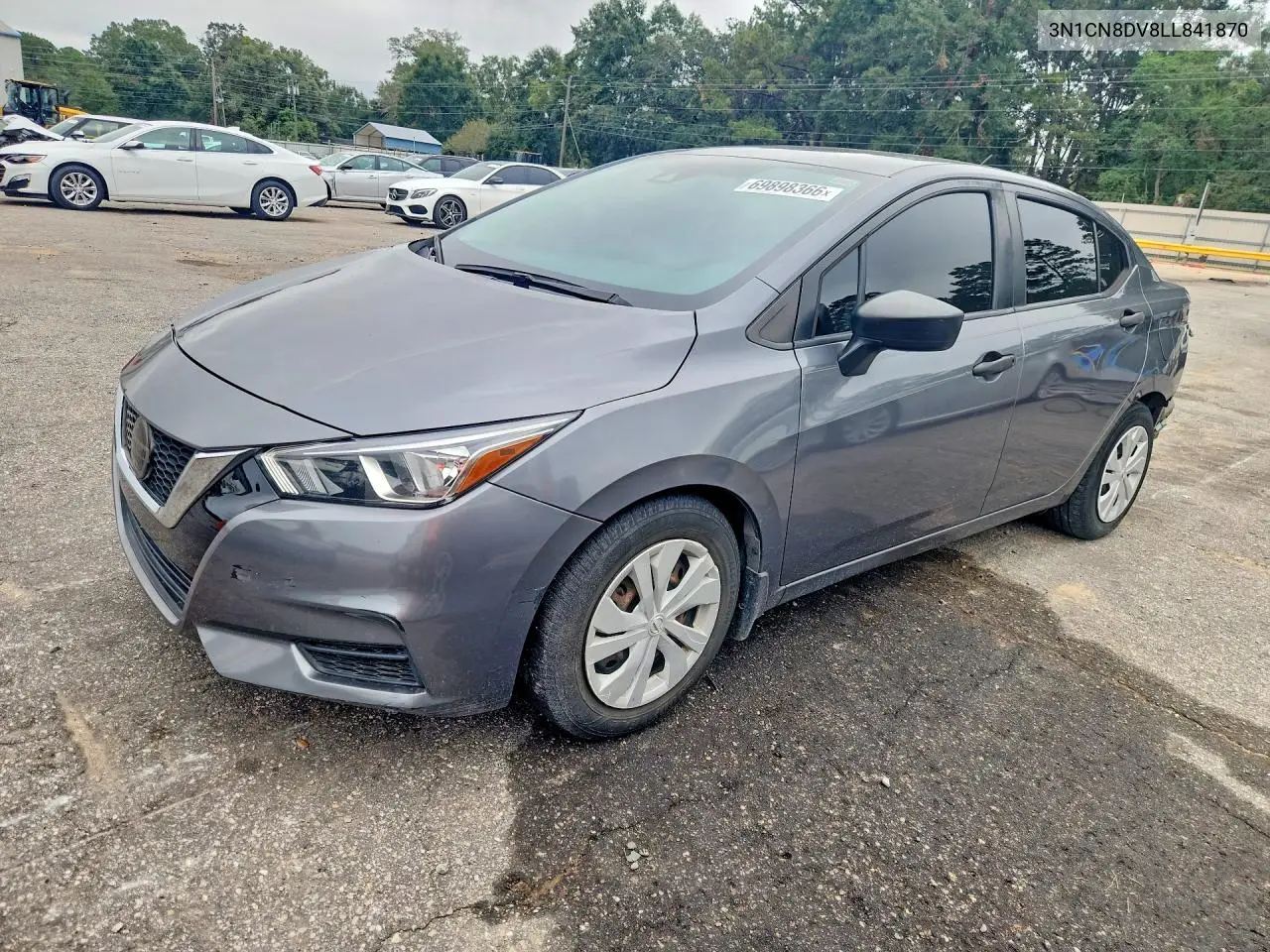 NISSAN VERSA 2020, VIN 3N1CN8DV8LL841870