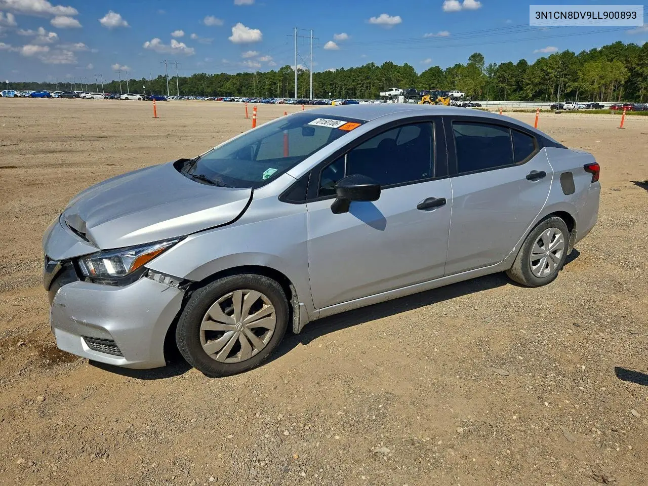 NISSAN VERSA 2020, VIN 3N1CN8DV9LL900893