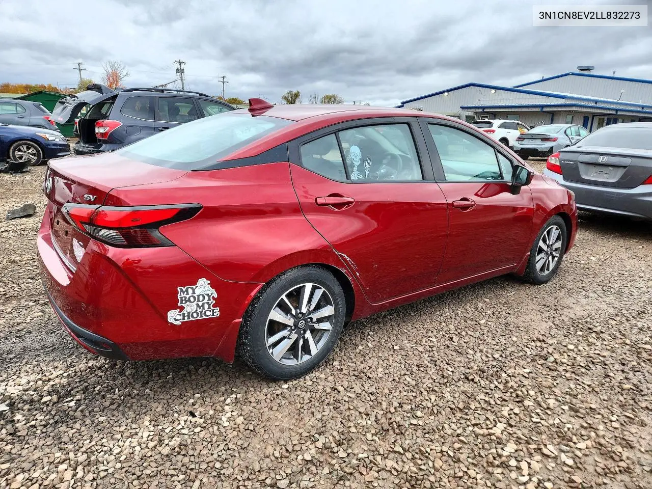 2020 NISSAN VERSA VIN 3N1CN8EV2LL832273 — фото 3