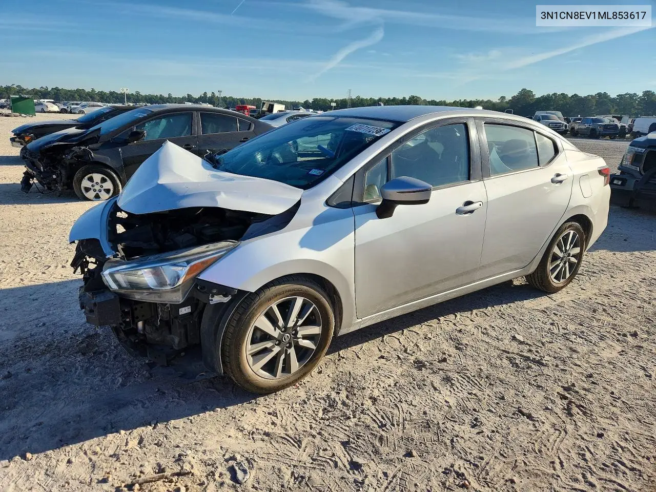 NISSAN VERSA 2021, VIN 3N1CN8EV1ML853617