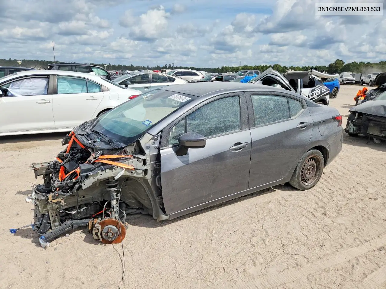 NISSAN VERSA 2021, VIN 3N1CN8EV2ML861533