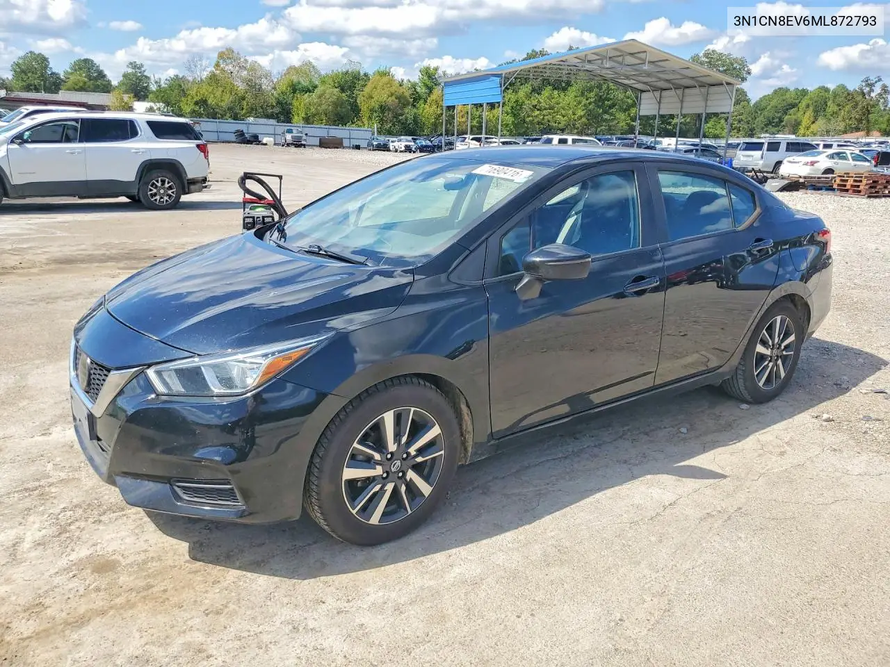 NISSAN VERSA 2021, VIN 3N1CN8EV6ML872793