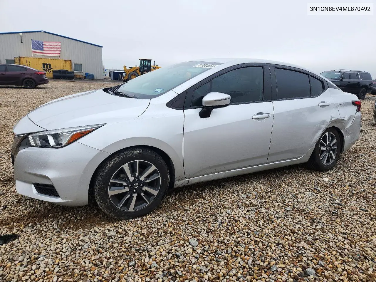 NISSAN VERSA 2021, VIN 3N1CN8EV4ML870492