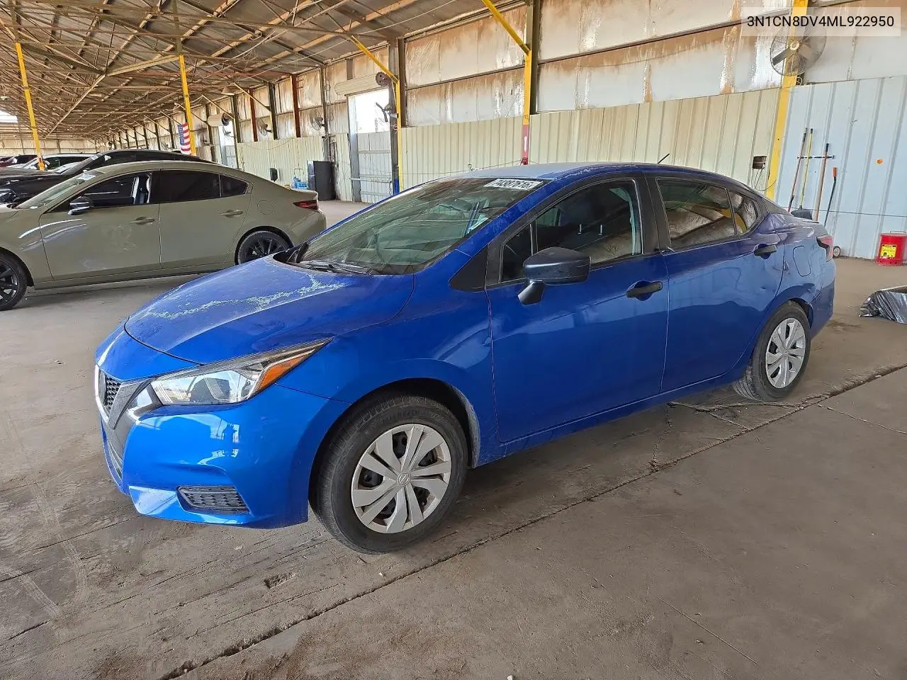 NISSAN VERSA 2021, VIN 3N1CN8DV4ML922950